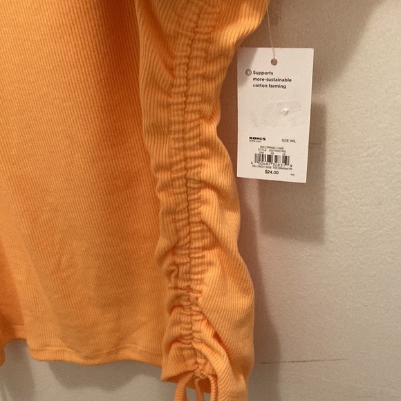 NWT orange ribbed t shirt XXL - Picture 5 of 5